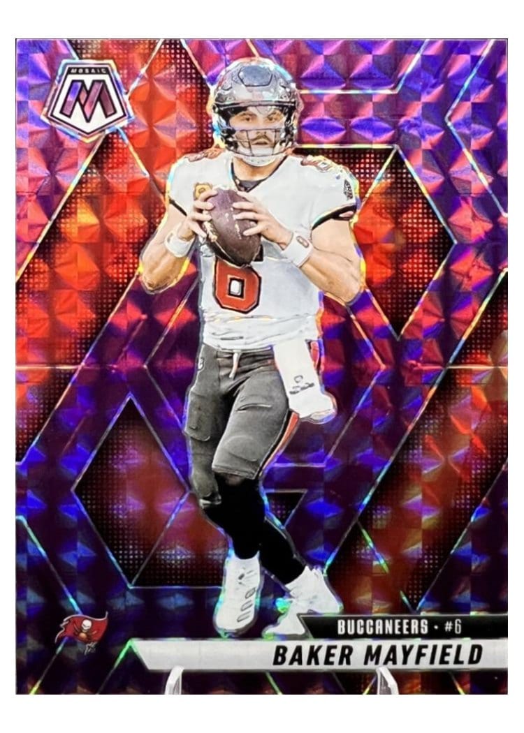 2025 Panini Mosaic Base Set Baker Mayfield #82 card