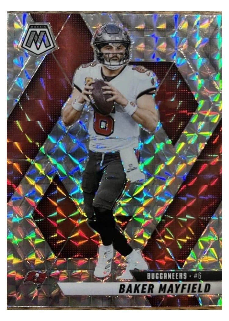 2025 Panini Mosaic Base Set Baker Mayfield #82 card