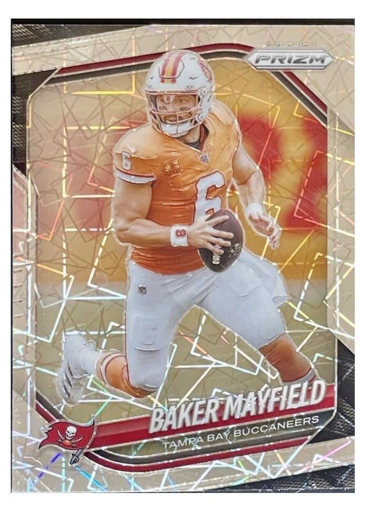 2025 Panini Prizm Base Set Baker Mayfield Lazer #283 card
