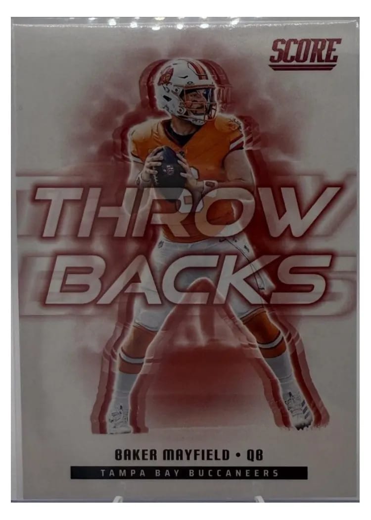 2025 Score Throwbacks Baker Mayfield #2 card