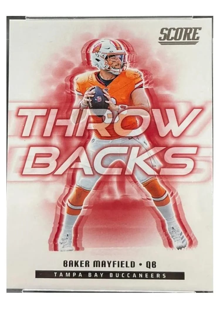 2025 Score Throwbacks Baker Mayfield #2 card