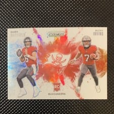2024 Panini Prizm Dual Color Blast Baker Mayfield / Bucky Irving #14 card