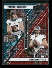 2024 Panini Contenders Power Players Baker Mayfield / Trevor Lawrence #6 card