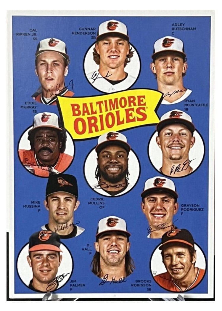 2023 Topps Archives 1969 Team History Postcards Baltimore Orioles #H69-BAL card