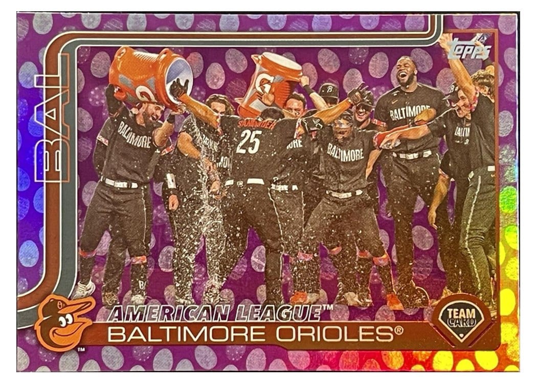2025 Topps Base Set Baltimore Orioles Tin Variations #170 card