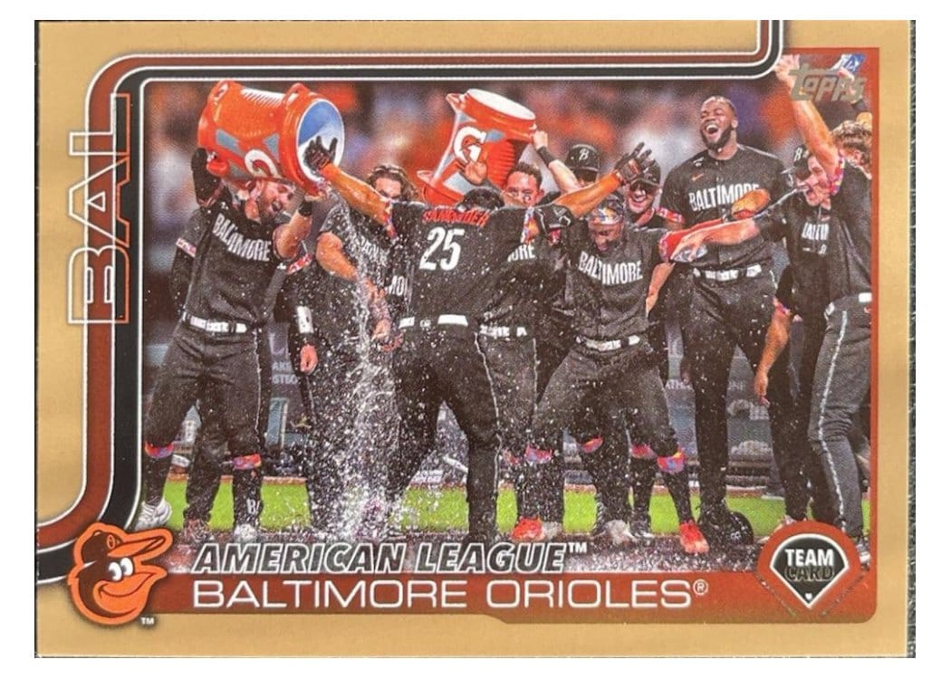2025 Topps Base Set Baltimore Orioles Gold #170 card