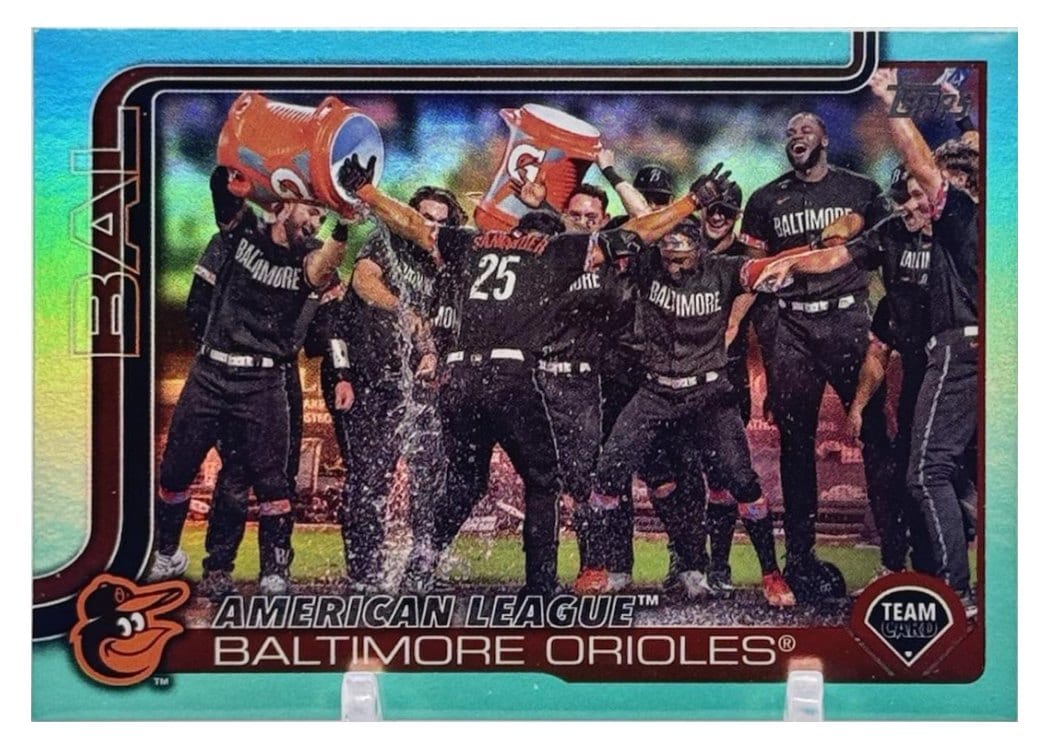 2025 Topps Base Set Baltimore Orioles Aqua Foil #170 card