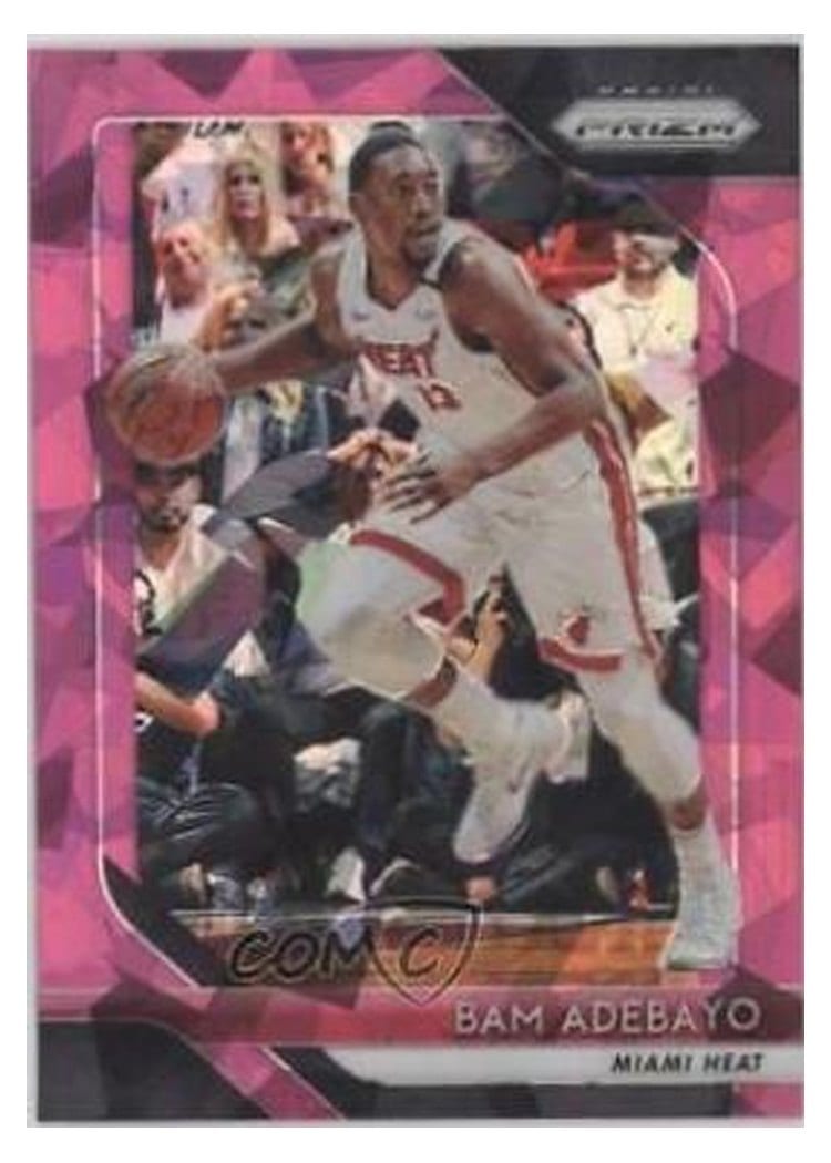 2018-19 Panini Prizm Base Set Bam Adebayo Pink Ice #226 card
