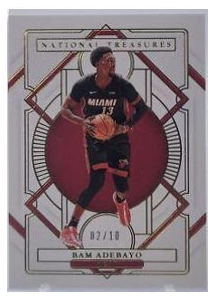 2020-21 Panini National Treasures Base Set Bam Adebayo #61 card