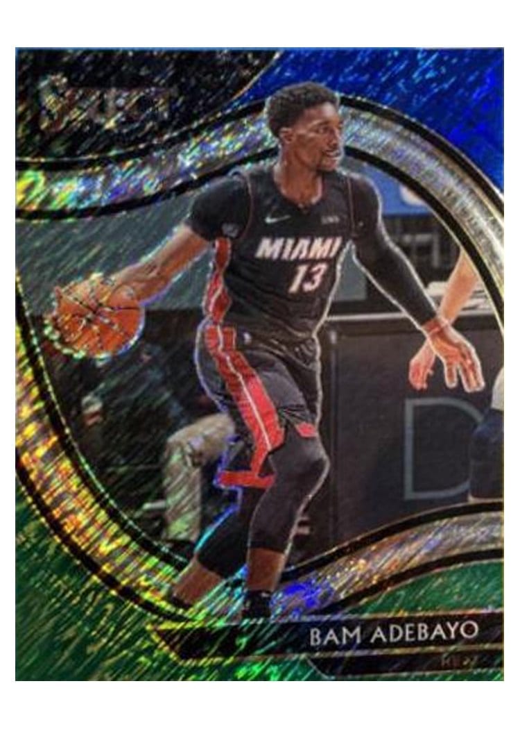 2020-21 Panini Select Base Set Bam Adebayo Gold Prizm #211 card