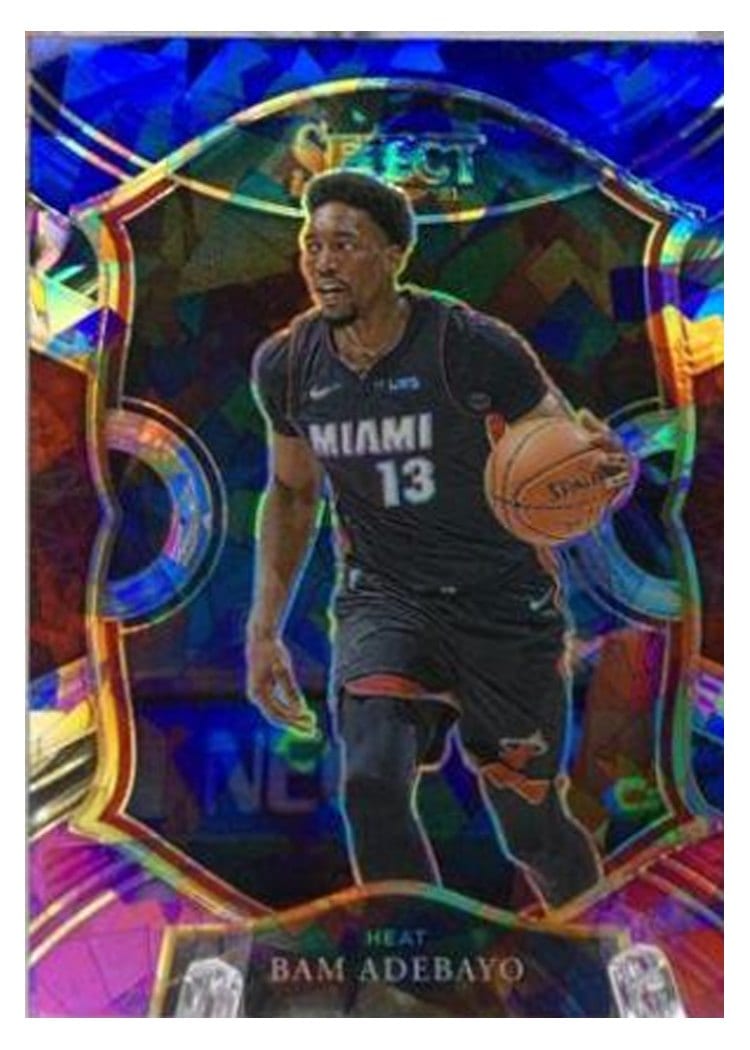 2020-21 Panini Select Base Set Bam Adebayo Blue White Purple Ice #8 card