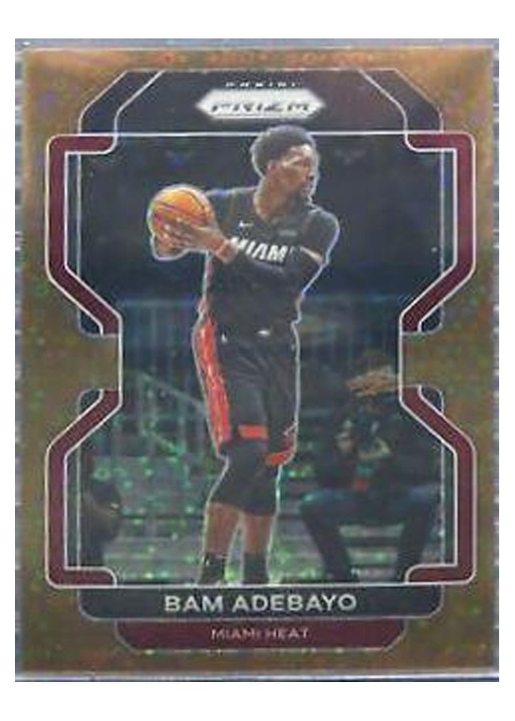 2021-22 Panini Prizm Base Set Bam Adebayo Fast Break Bronze Prizm #228 card