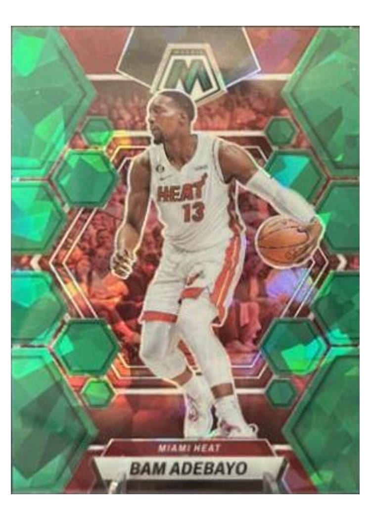 2022-23 Panini Mosaic Base Set Bam Adebayo Green Ice #78 card