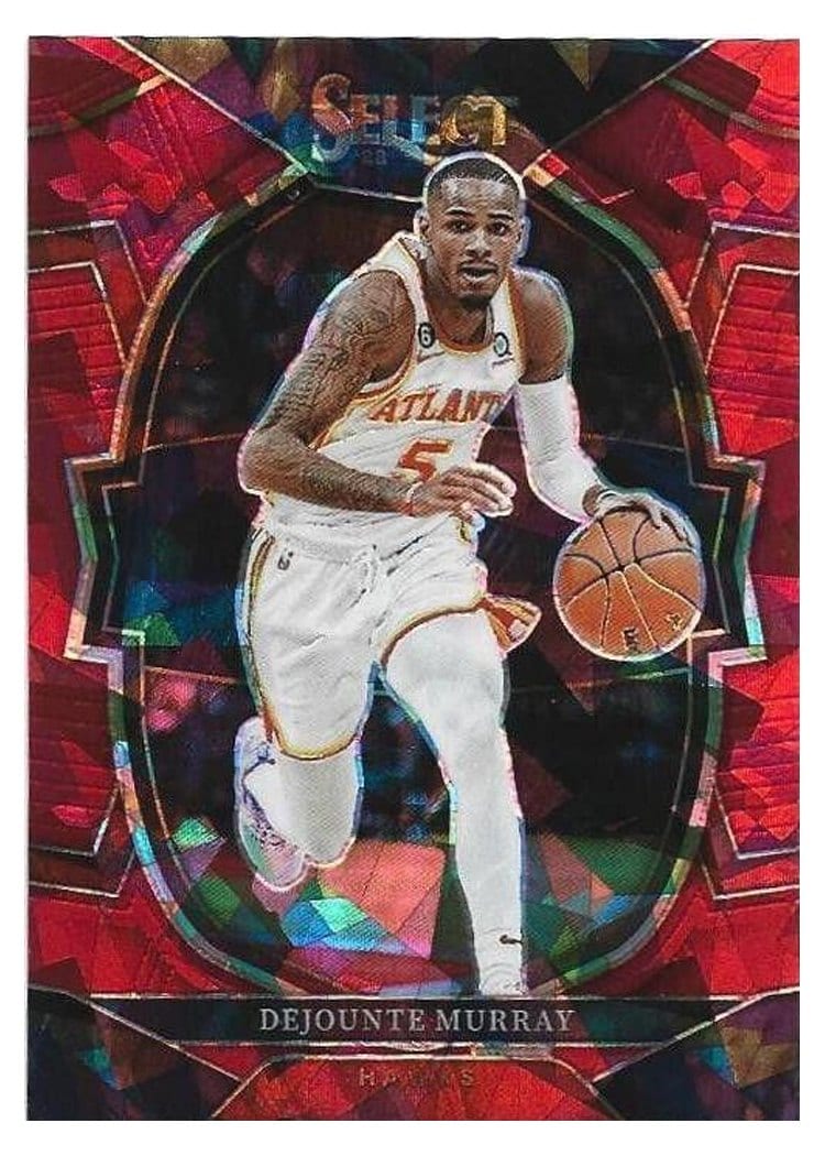 2022-23 Panini Select Base Set Bam Adebayo Red Cracked Ice Prizm #257 card