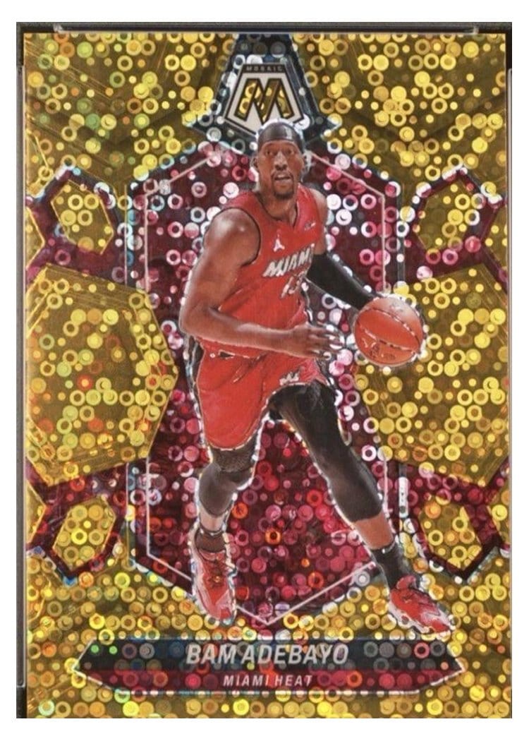 2023-24 Panini Mosaic Base Set Bam Adebayo Gold Fast Break #26 card