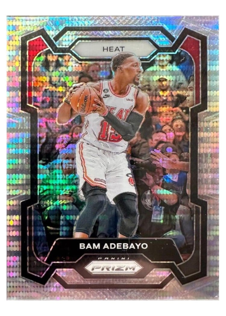 2023-24 Panini Prizm Base Set Bam Adebayo #66 card