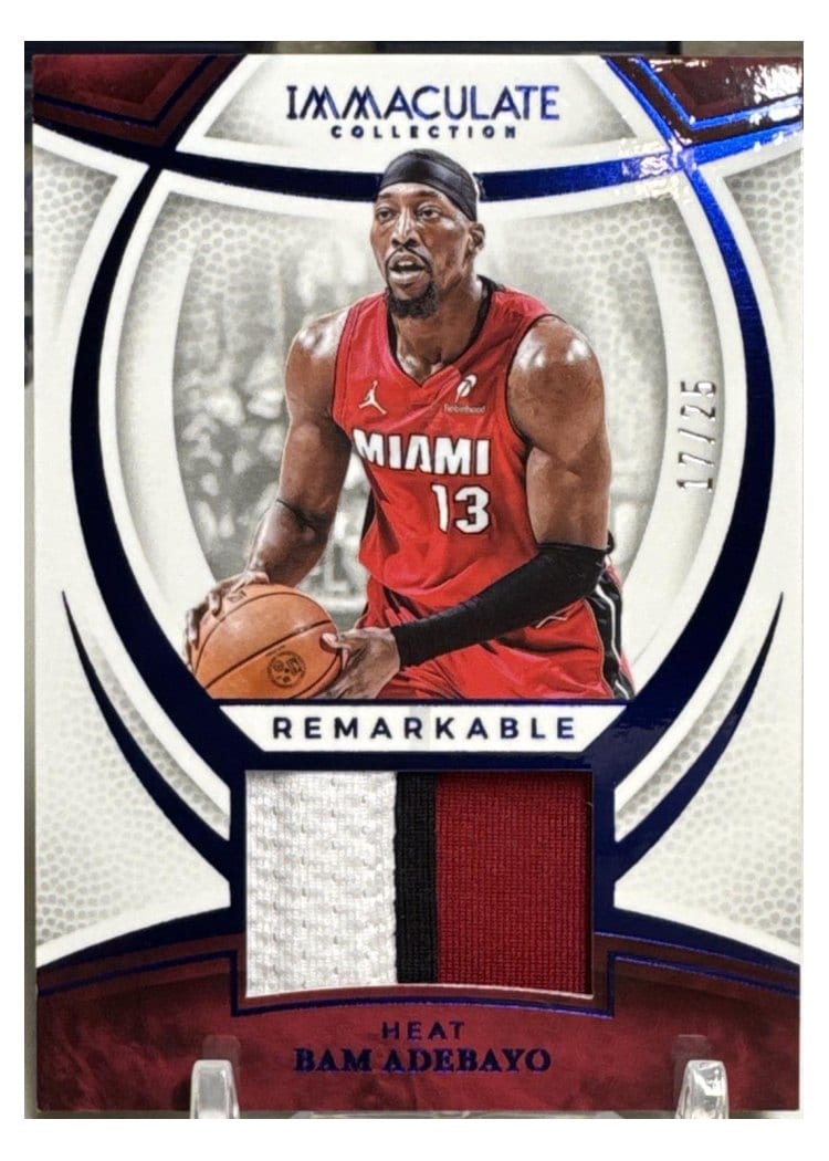 2024-25 Panini Immaculate Collection Remarkable Jerseys Set Bam Adebayo #4 card