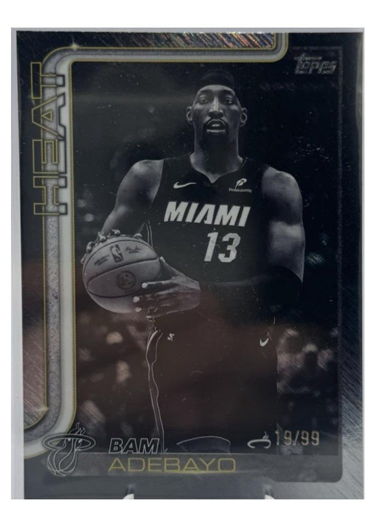 2025-26 Topps Base Set Bam Adebayo Black Friday Shimmer #75 card