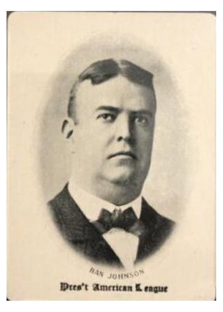 1906 Fan Craze AL Ban Johnson card