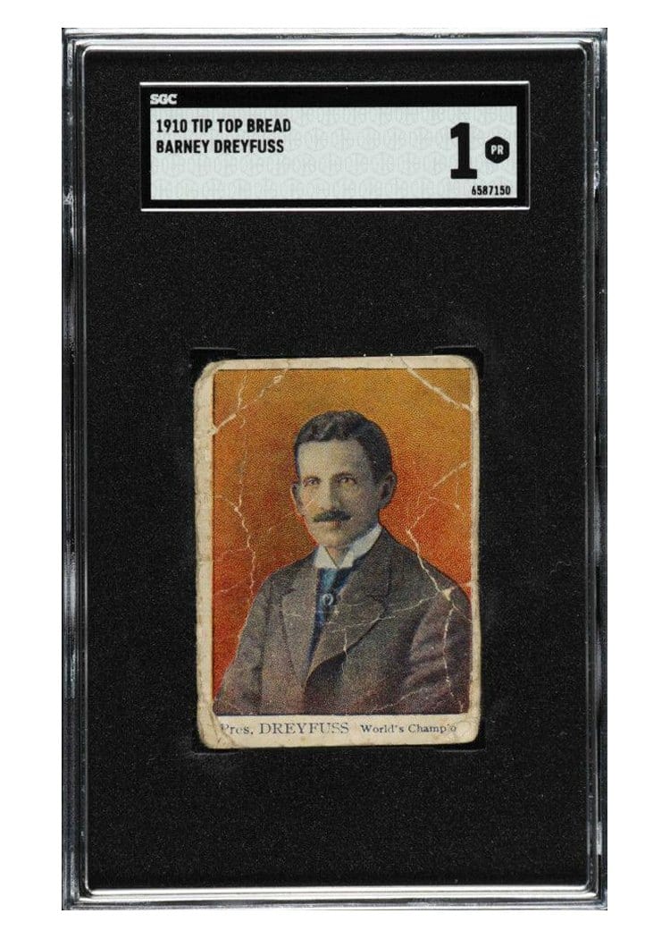 1910 Tip Top Bread Pittsburgh Pirates Barney Dreyfuss card