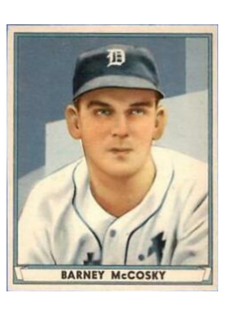 1941 Play Ball Barney McCosky #36 card