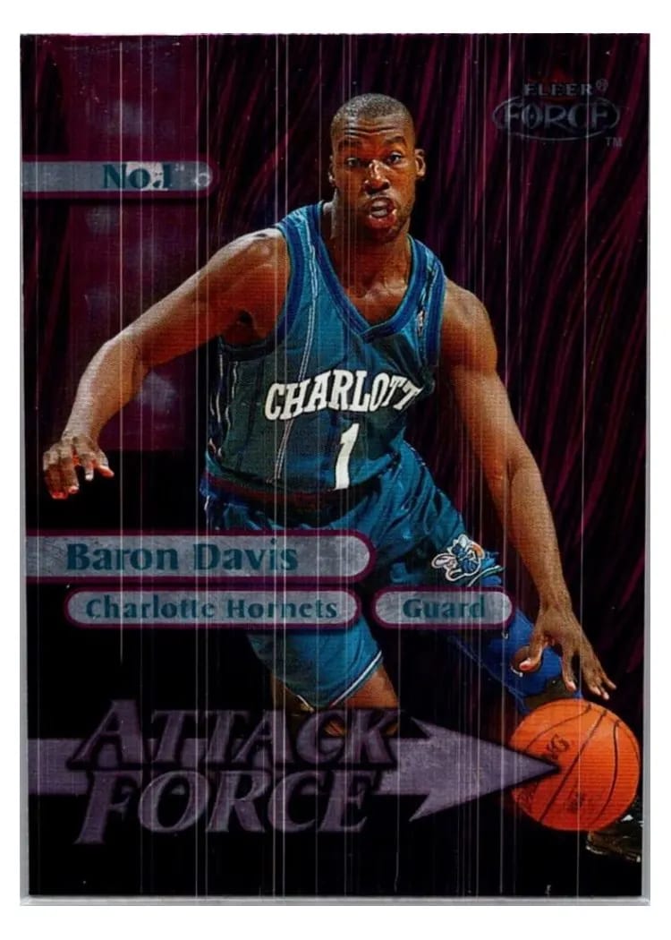 1999 Fleer Force Attack Force Baron Davis Forcefield #10A card