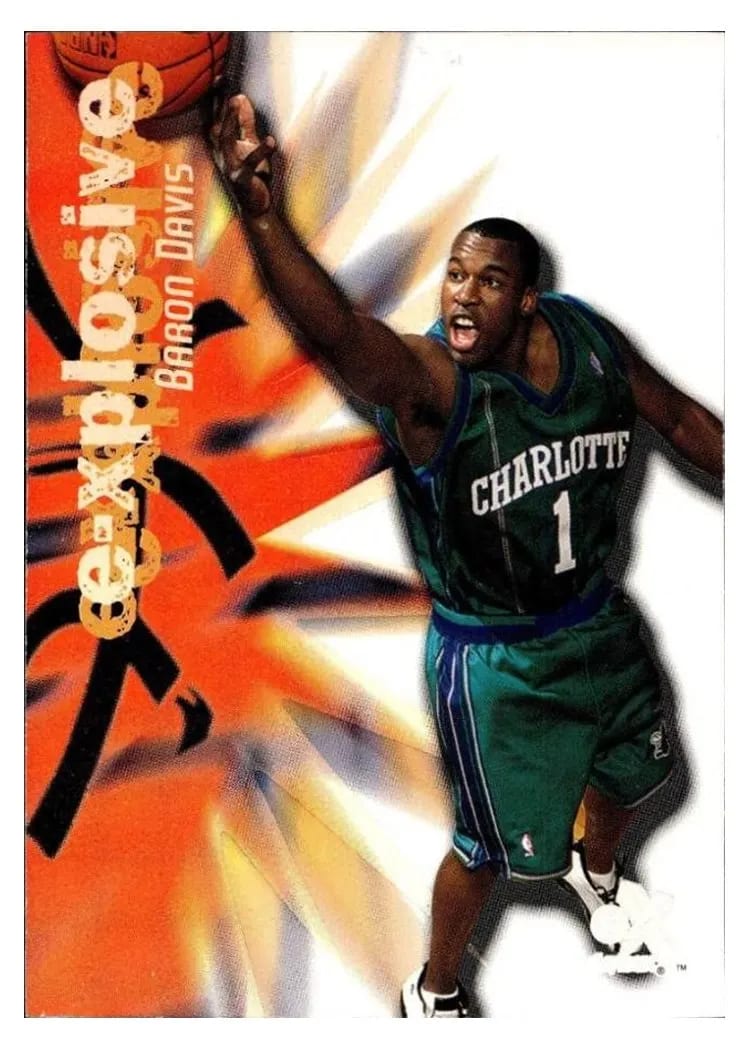 1999 Skybox E-X E-Xplosive Baron Davis #2XP card