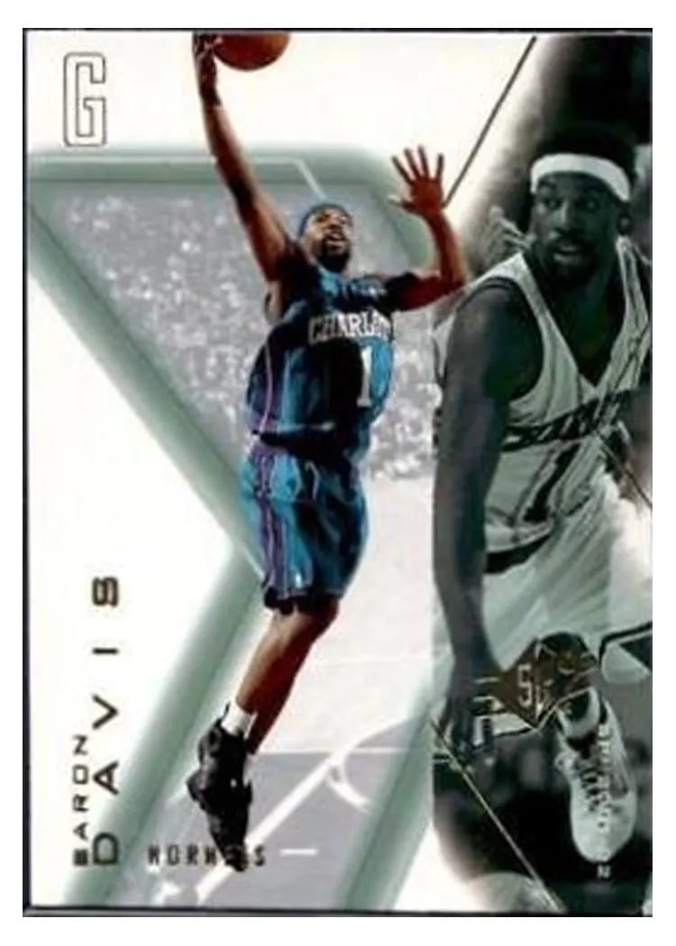2001 Spx Baron Davis #7 card