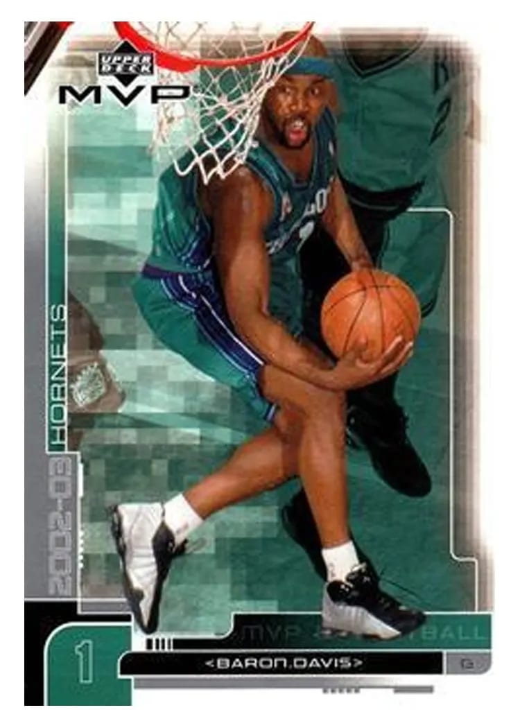 2002 Upper Deck MVP Baron Davis #15 card