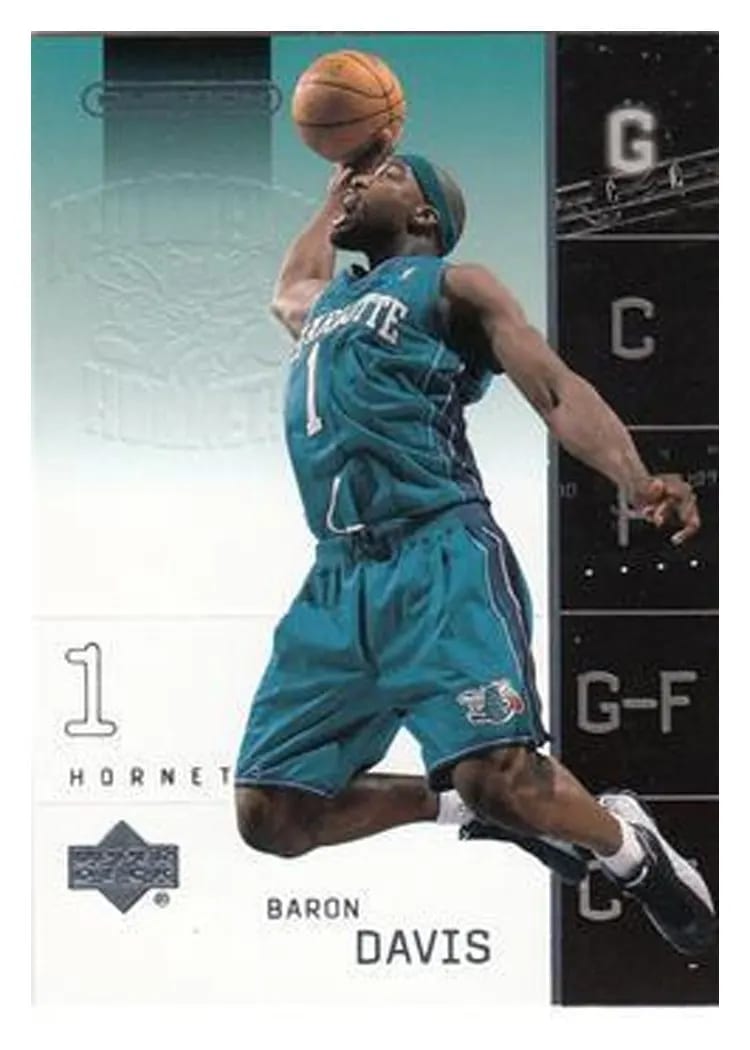 2002 Upper Deck Ovation Baron Davis #55 card