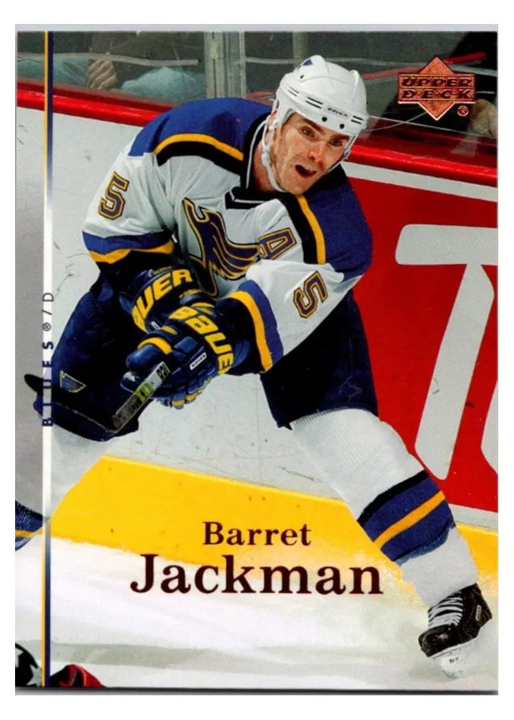 2007 Upper Deck Barret Jackman #19 card