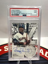 2026 Topps 75 Years of Topps Die-Cut Autographs Barry Bonds #75YA-BBO