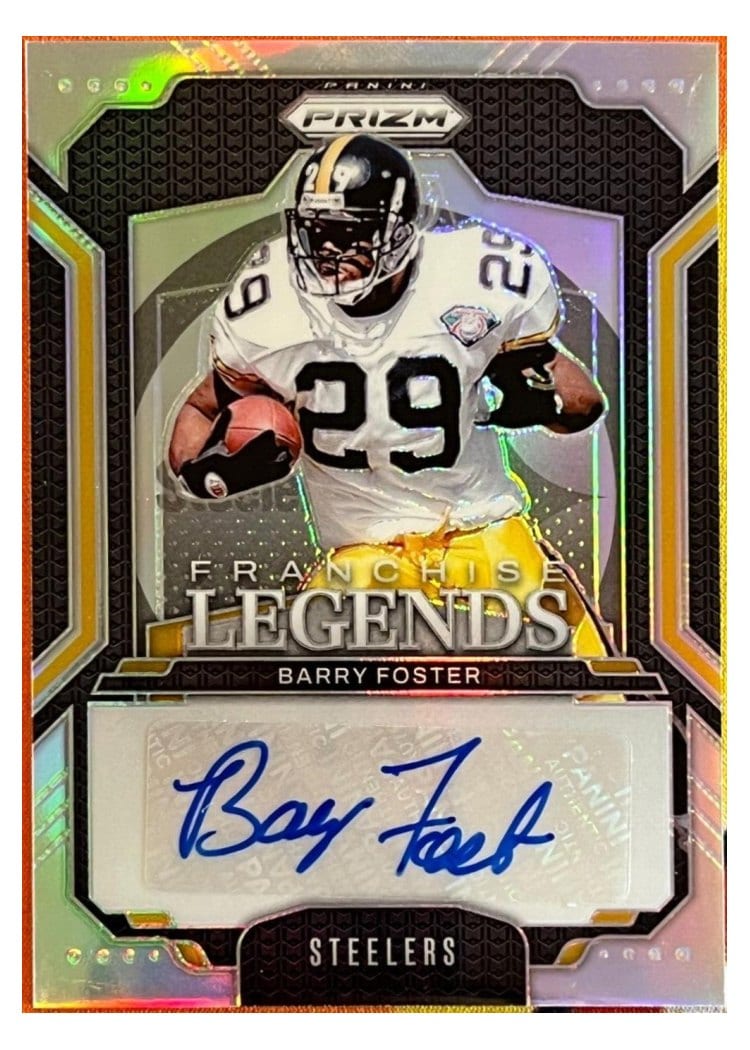 2024 Panini Prizm Franchise Legends Signatures Barry Foster #FL-BFR card