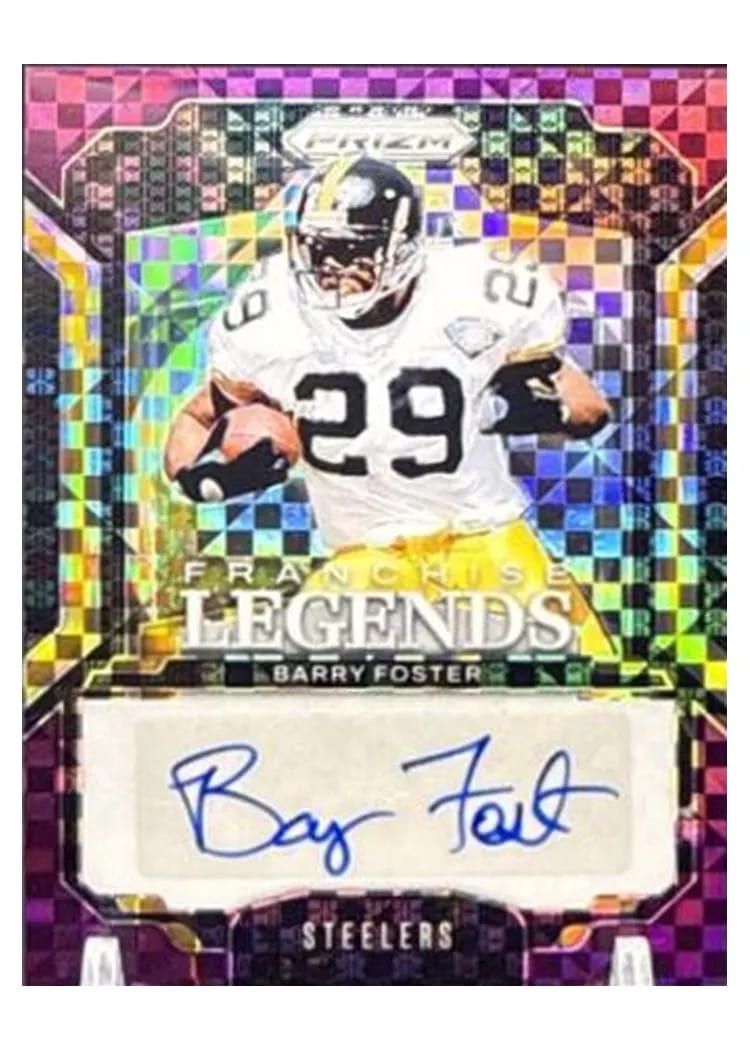 2024 Panini Prizm Franchise Legends Signatures Barry Foster #FL-BFR card