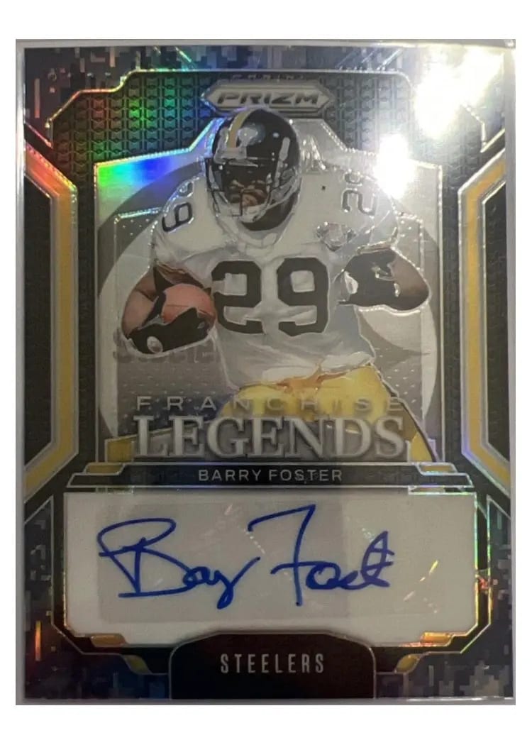 2024 Panini Prizm Franchise Legends Signatures Barry Foster #FL-BFR card