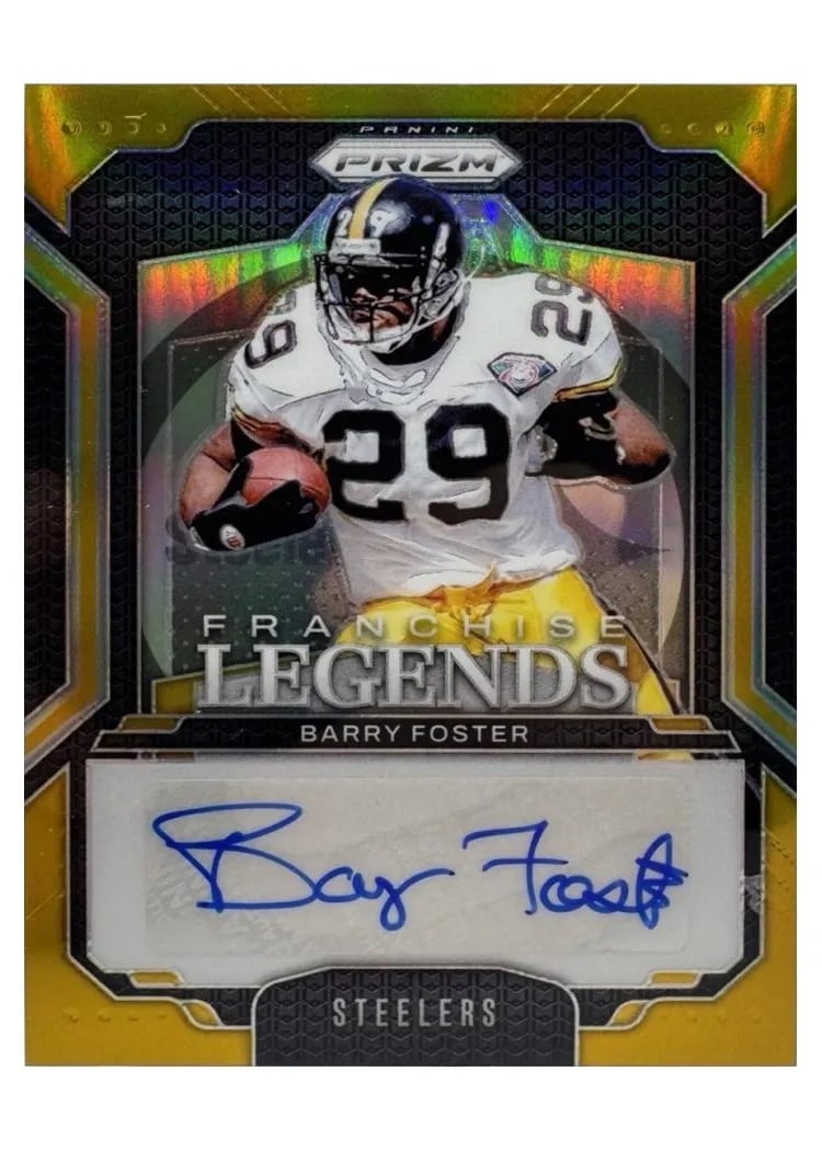 2024 Panini Prizm Franchise Legends Signatures Barry Foster #FL-BFR card