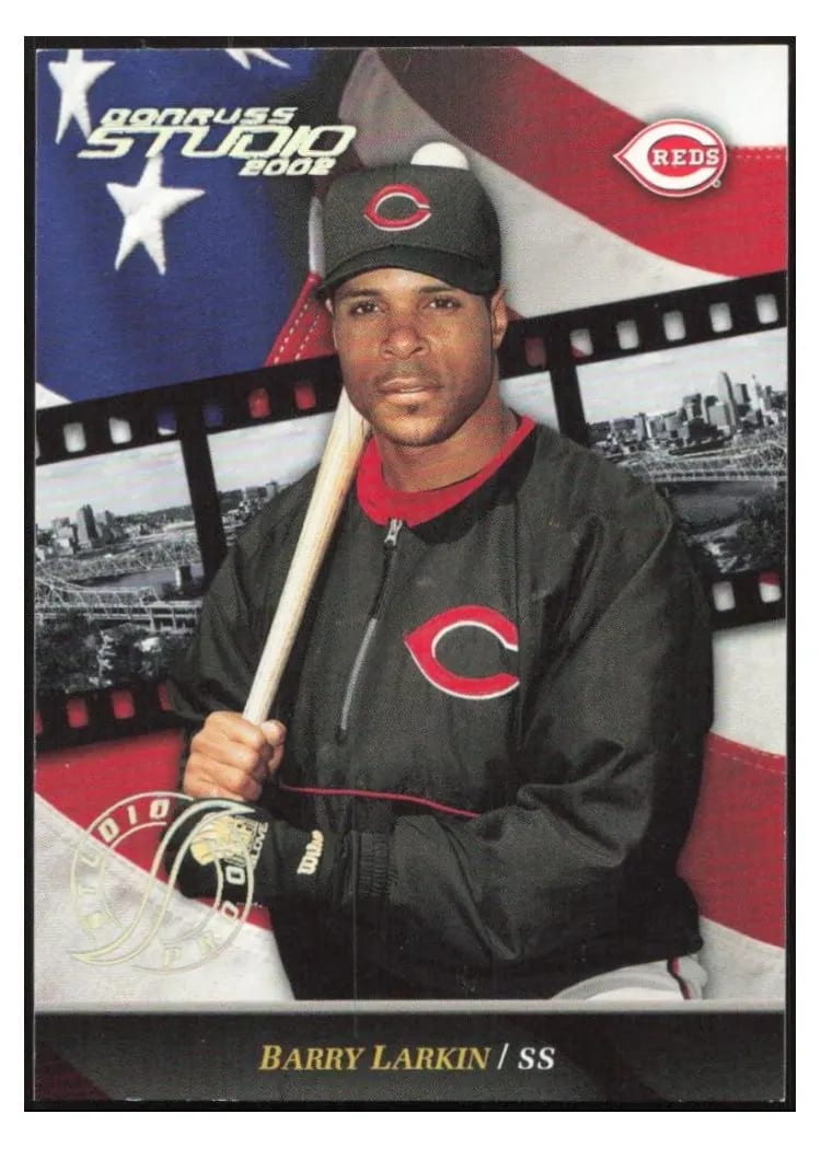 2002 Studio Barry Larkin #18 card