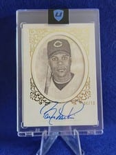 2025 Topps Allen & Ginter Carte de Visite Autographs Barry Larkin #CDVA-BLA card