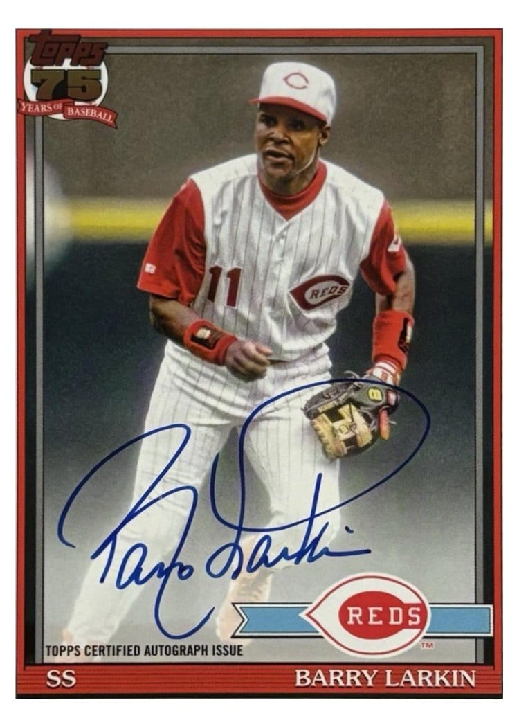 2026 Topps 1991 Topps Autographs Barry Larkin #91A-BL card