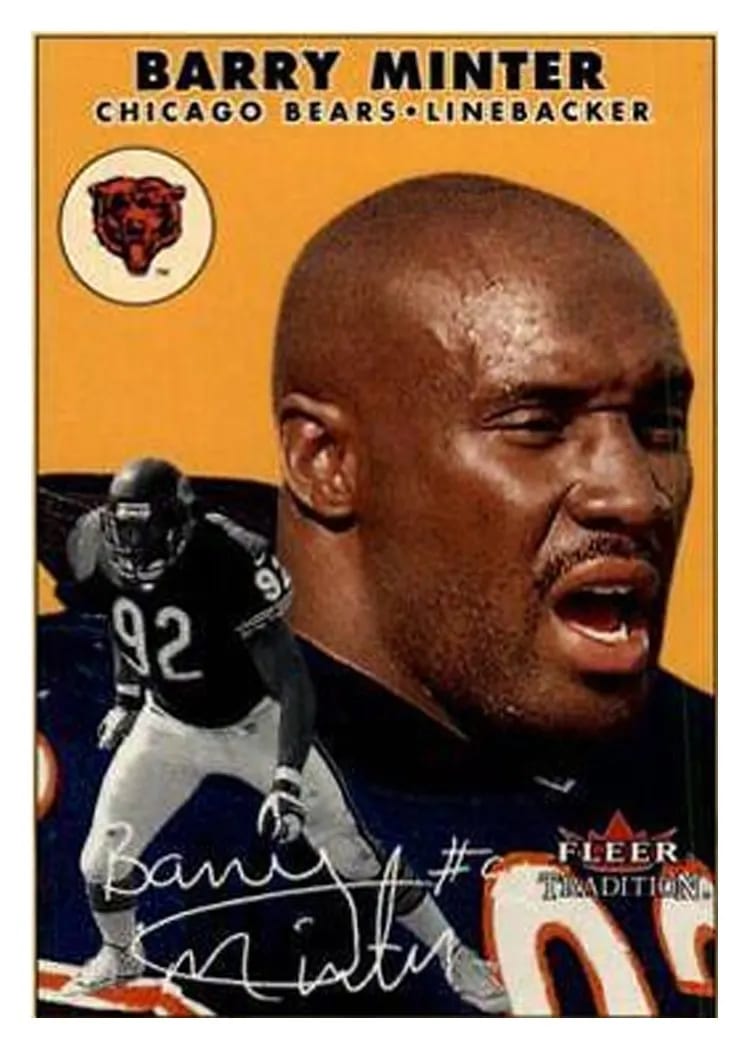 2000 Fleer Tradition Barry Minter Glossy #66 card