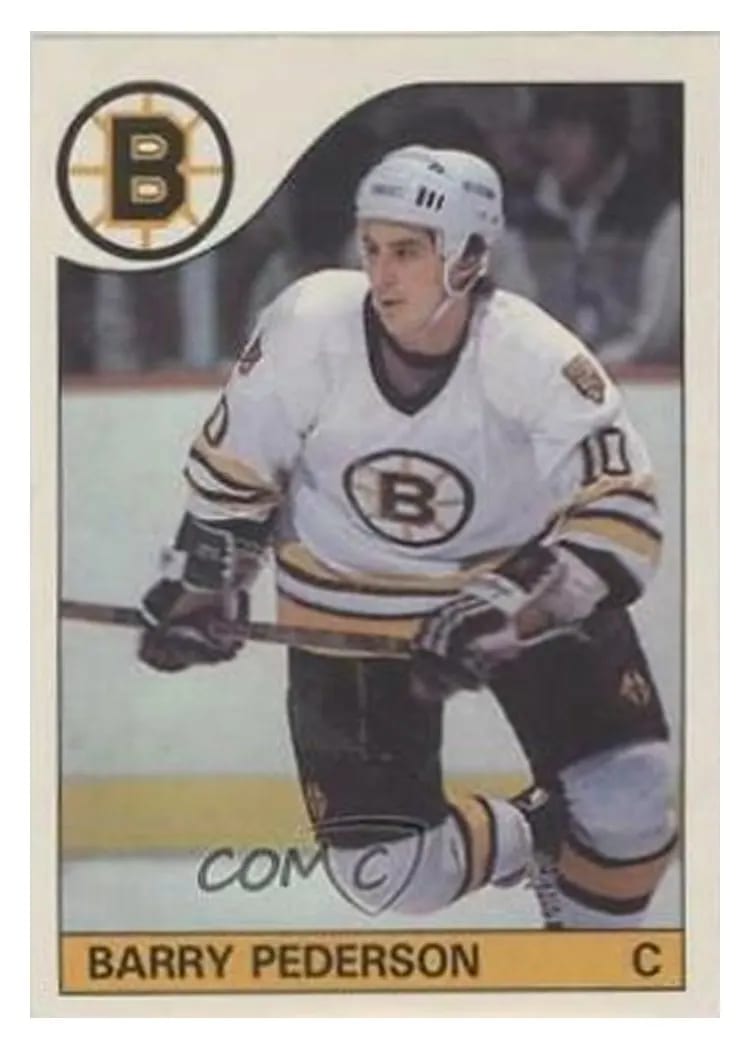 1985 O-Pee-Chee Barry Pederson #52 card