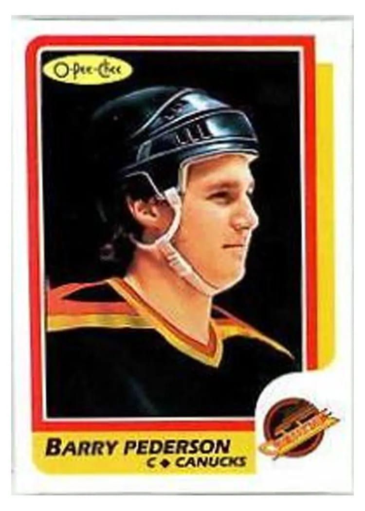 1986 O-Pee-Chee Barry Pederson #34 card