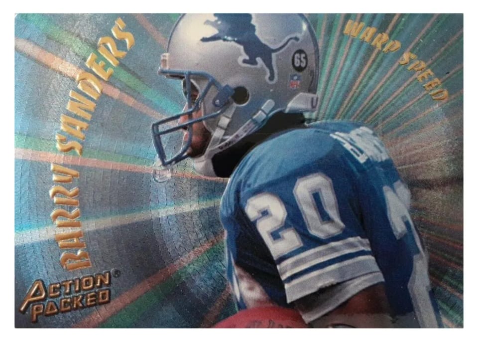 1994 Action Packed Warp Speed Barry Sanders #WS2 card