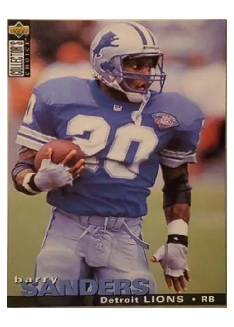 1995 Collector's Choice Barry Sanders #156 card