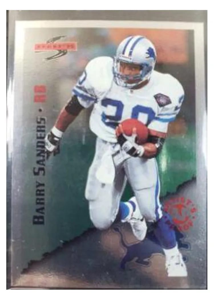 1995 Panini Score Barry Sanders Red Siege Artist's Proofs #2 card