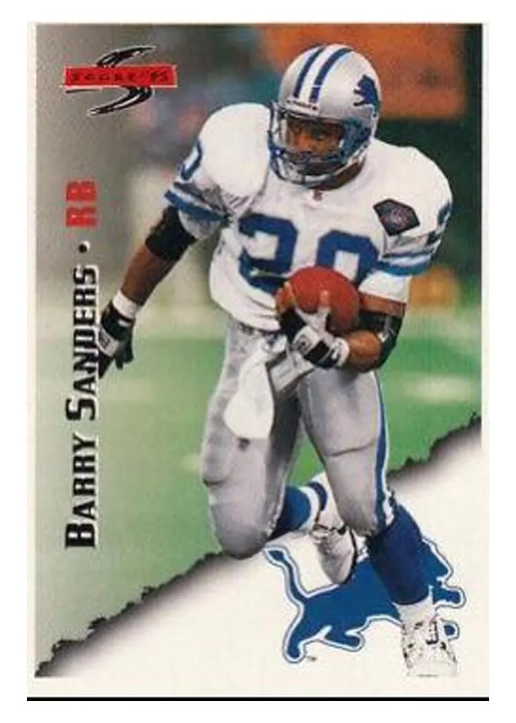 1995 Panini Score Barry Sanders #2 card