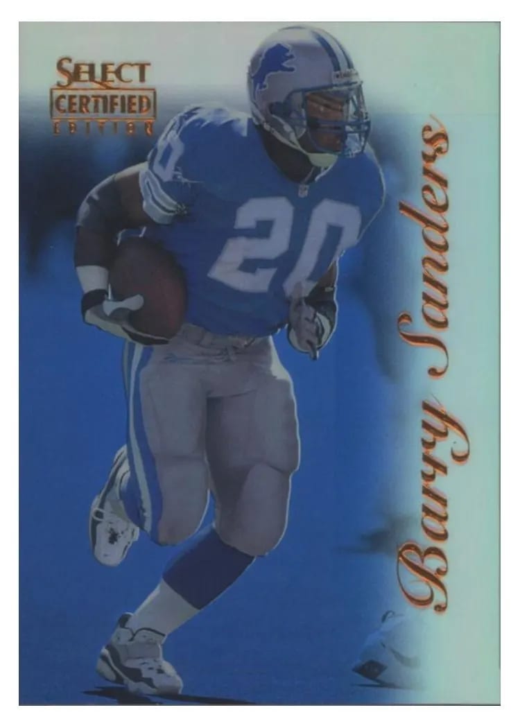 1996 Select Certified Barry Sanders #33 card