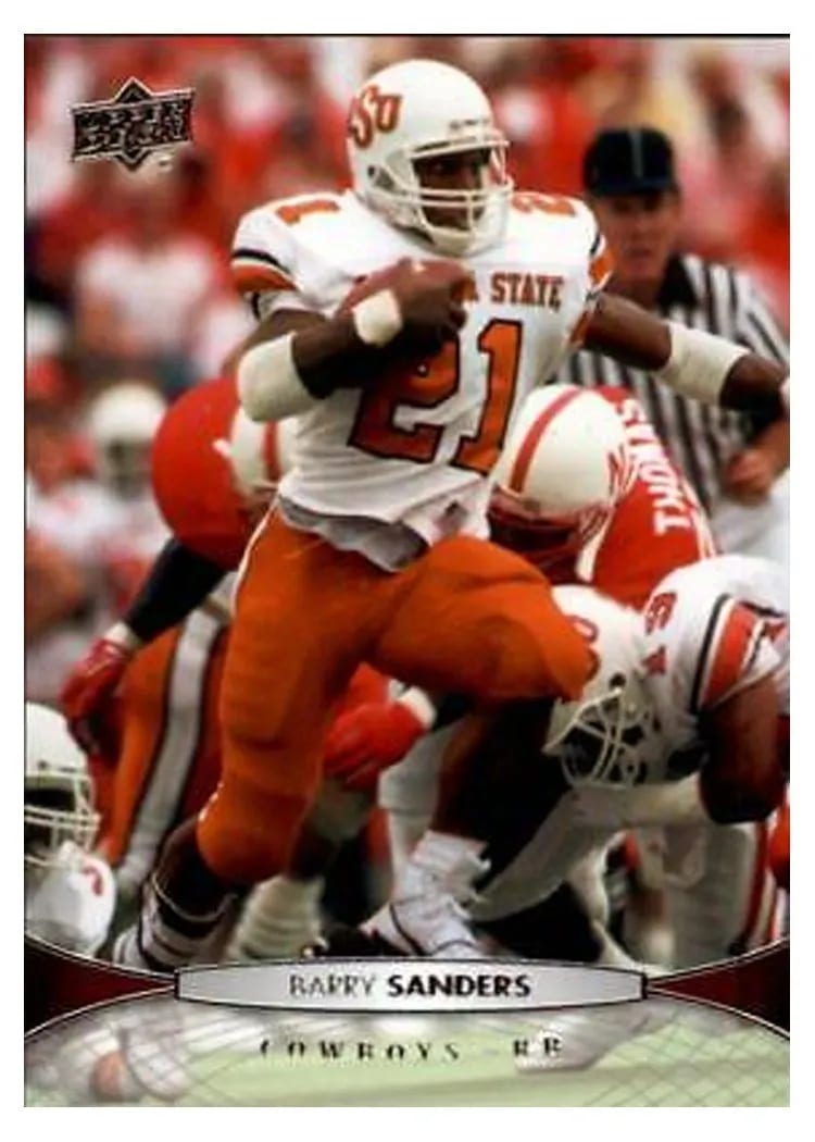 2012 Upper Deck Barry Sanders #6 card