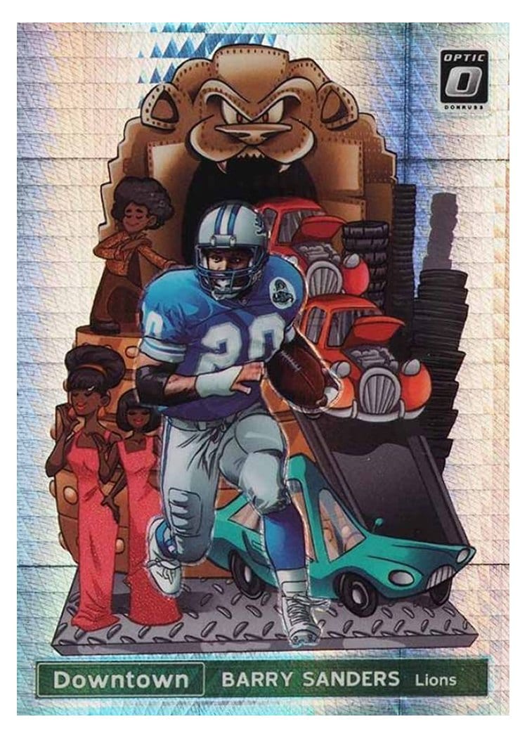 2019 Donruss Optic Downtown Barry Sanders #DT-15 card