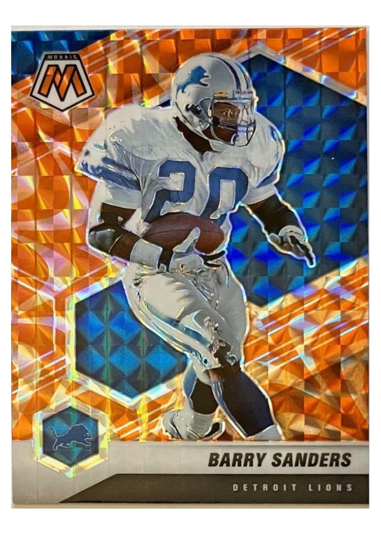 2021 Panini Mosaic Base Set Barry Sanders #75 card